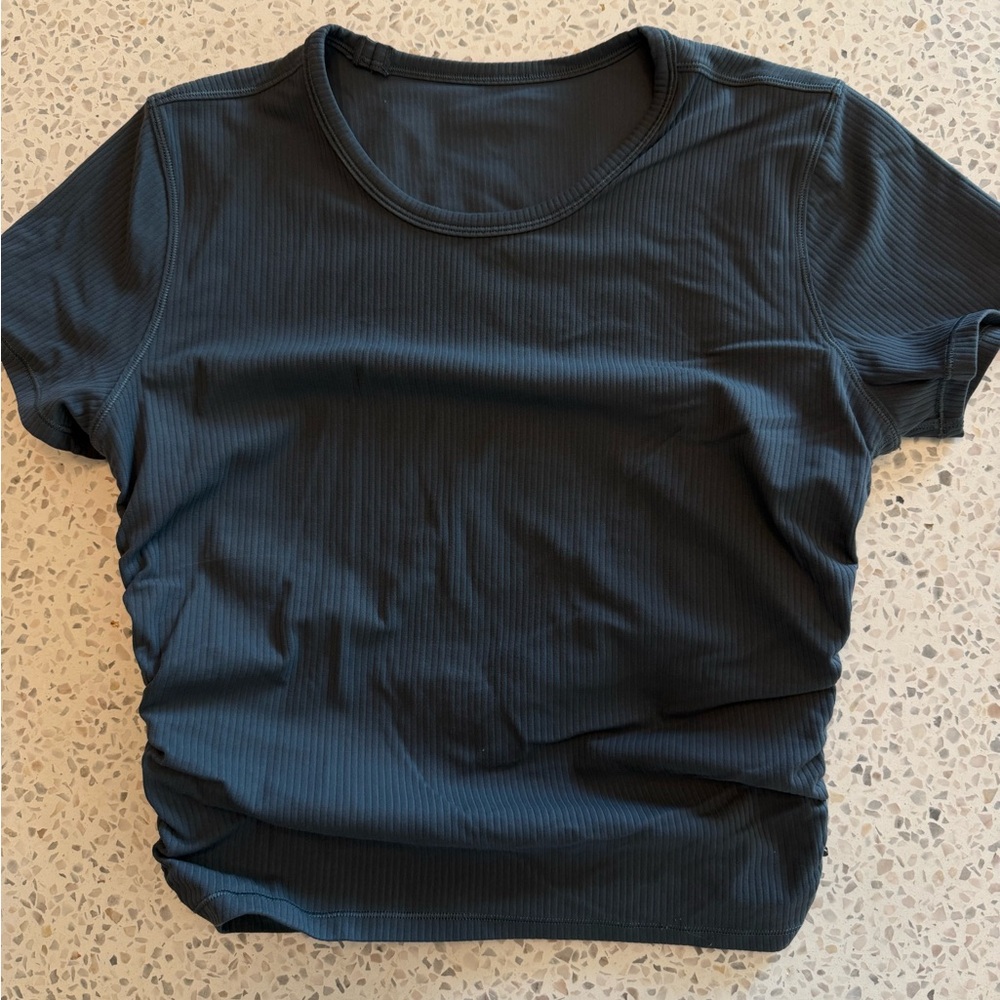 lululemon Ribbed Short Sleeve Tee cinched sides